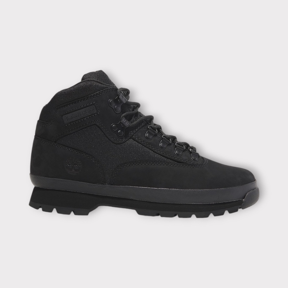 Timberland Mens Euro Hiker Lace-up Boot in Black Nubuck. TB0A28A2W05